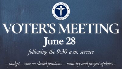 Voter’s Meeting June 28